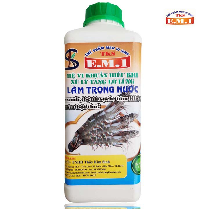 Men Vi Sinh TKS-E.M.1 LÀM TRONG NƯỚC AO HỒ - Thủy Sản