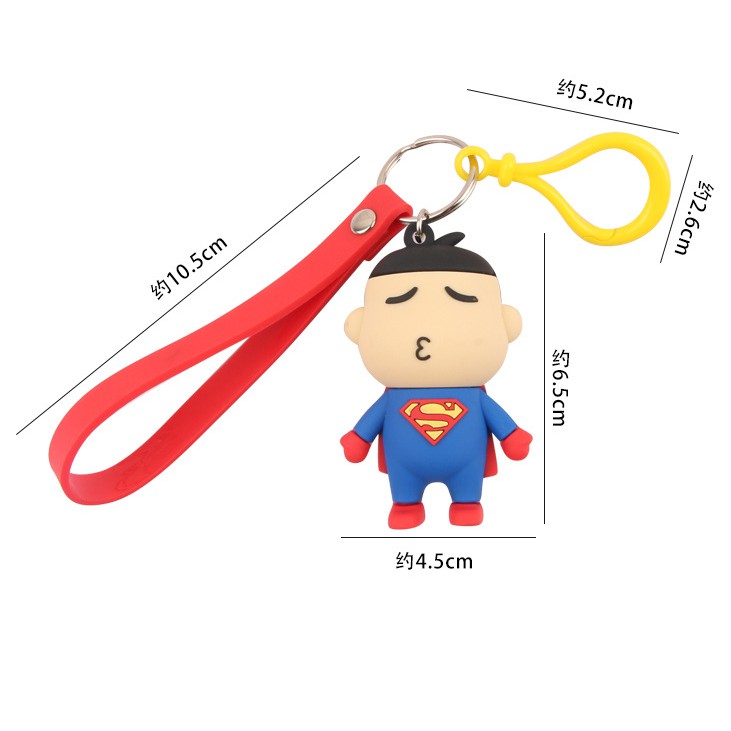 Móc chìa khóa họa tiết siêu anh hùng đáng yêu