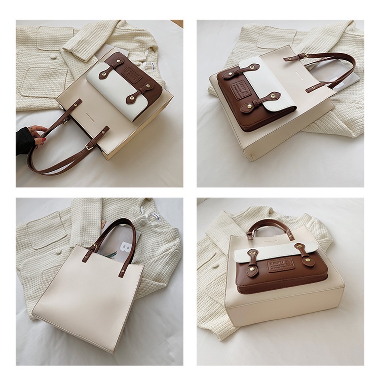 Túi đeo vai Tote Túi xách nữ đeo chéo kẹp nách công sở đi làm đi chơi đựng laptop giấy A4 da PU cao cấp