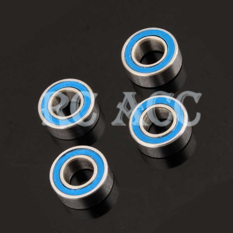 Set 4 Vòng Bi Kim Loại 5*10*4mm Cho Xe Điều Khiển Từ Xa 1/10 AXIAL SCX10 90022 90028 RC AXA1218