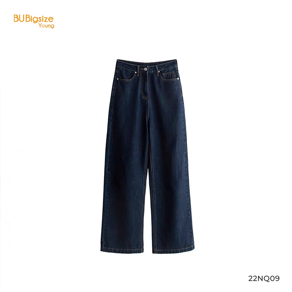 Quần jean ống rộng BIGSIZE (55kg đến 95kg) - 22NQ09 - [BU Bigsize Young]