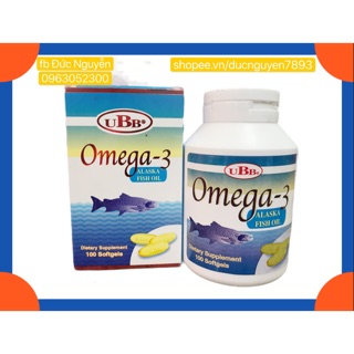 VIÊN DẦU CÁ OMEGA-3 UBB 100v NHẬP TỪ MỸ