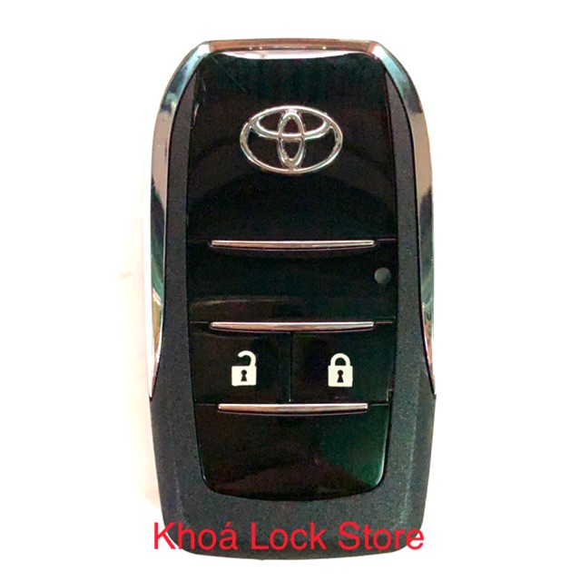 Remote độ gập theo chìa zin xe TOYOTA VIOS 2 nút đời dưới 2012