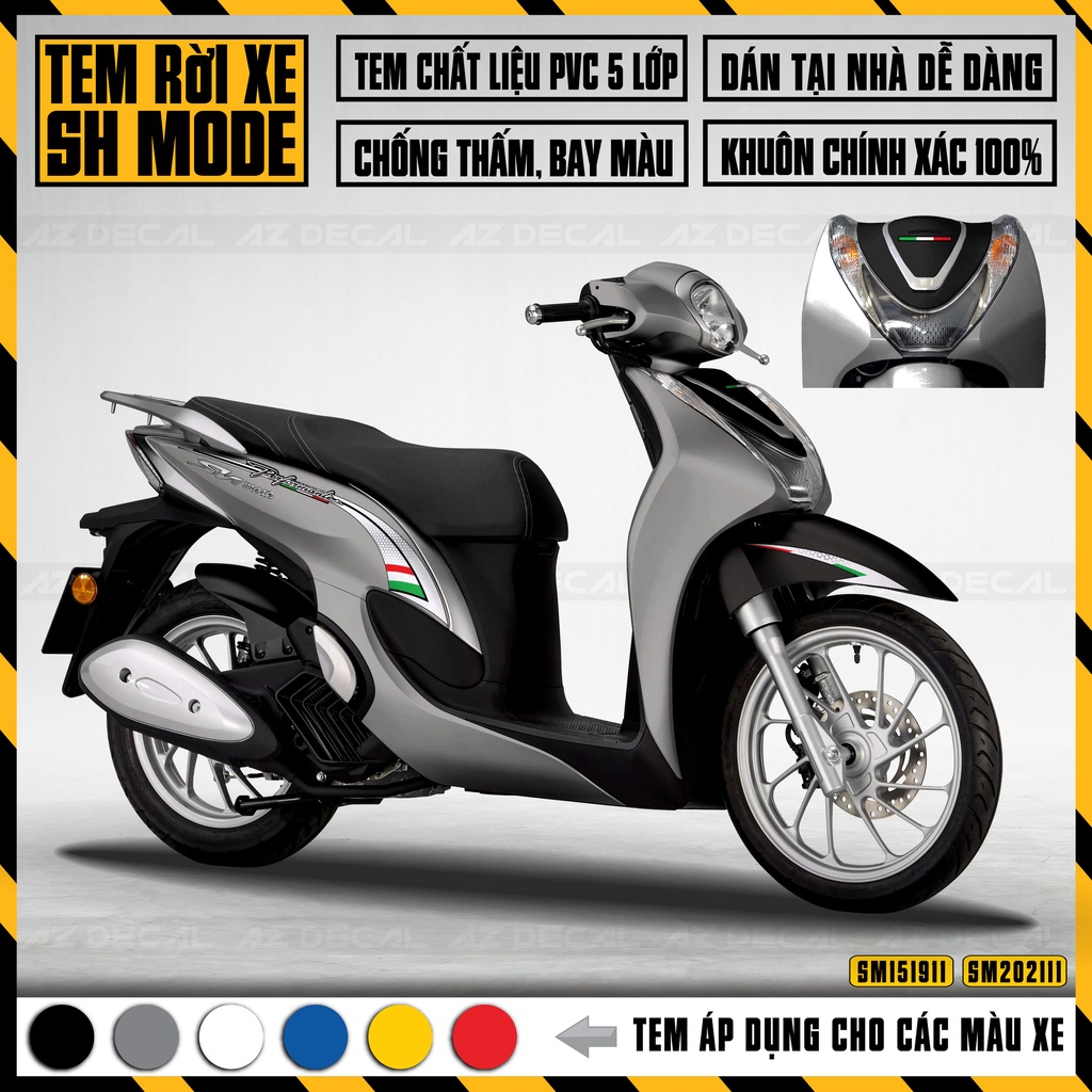 Tem Xe SH Mode Mẫu Matrix Italy | SM11 | Decal Performante Dán SH Nữ Đẹp, Chống Nước, Chống Phai Màu