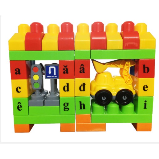 XẾP HÌNH CÔNG TRÌNH (VJG024) (TỪ 18 THÁNG TUỔI , NHỰA, VIỆT NAM)
