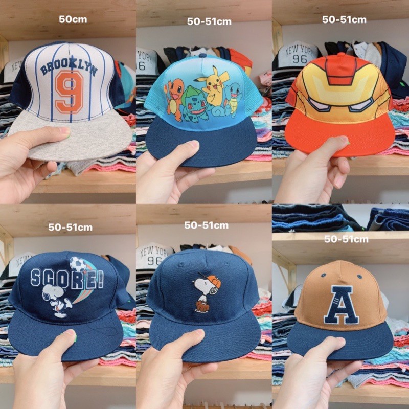 MŨ HM BÉ TRAI NHIỀU MẪU