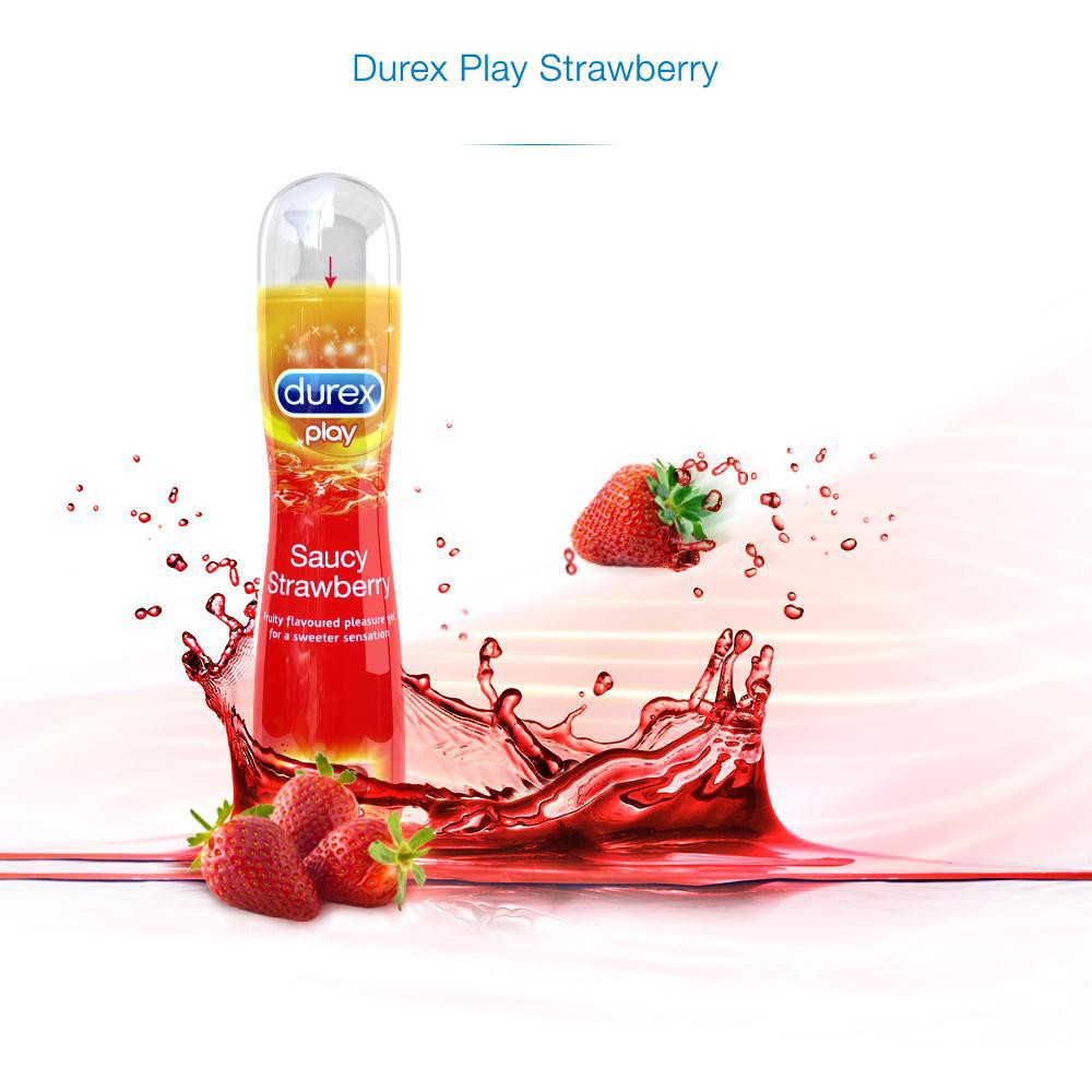 Gel bôi trơn HƯƠNG DÂU Durex Play Strawberry 100ml