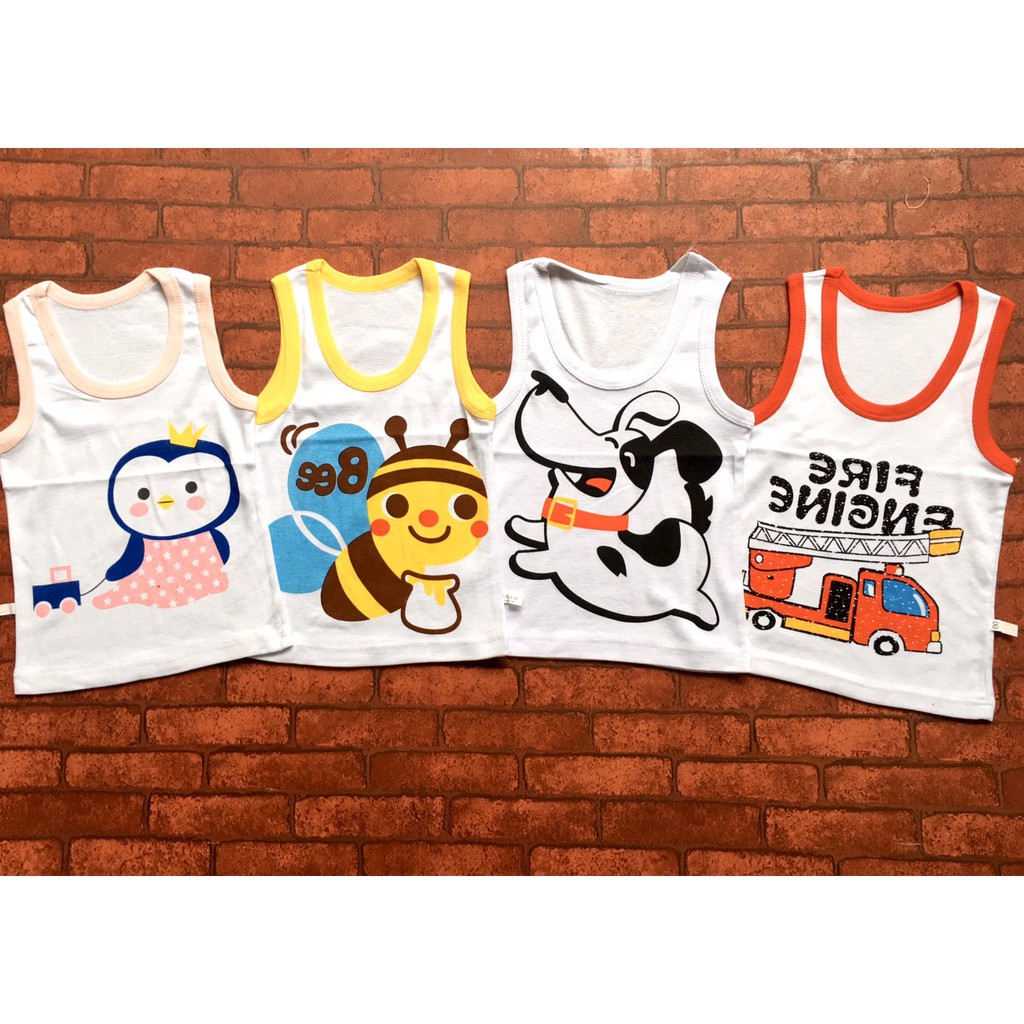 Áo ba lỗ hình kute cho bé trai bé gái - 3LHH