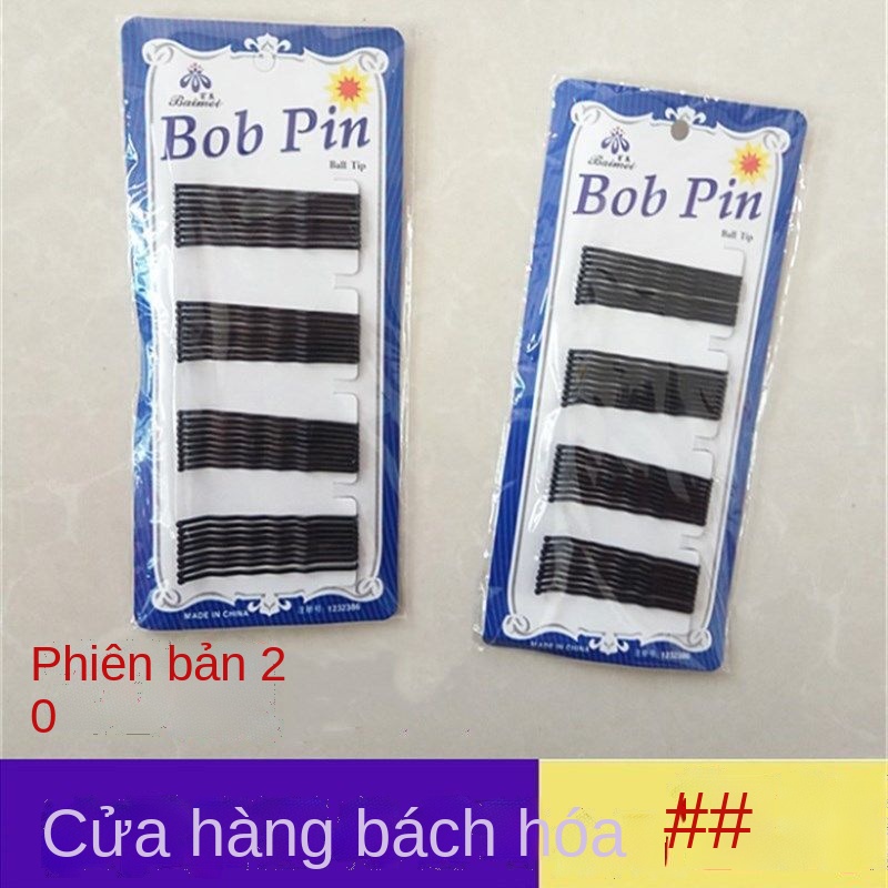 V10/50 phiên bản thẻ màu đen kẹp tóc nữ người lớn một từ dài mái ngố mũ 2 hai nhân dân tệ cửa hàng bán buôn