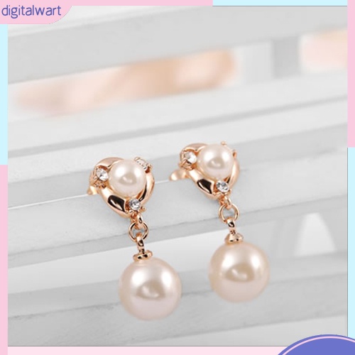 Hoa tai nữ mạ vàng 9k đính ngọc thời trang