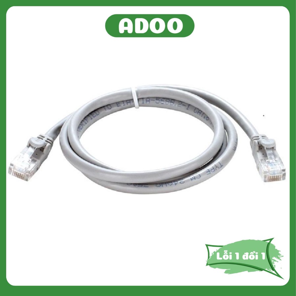 Dây mạng CAT5 bấm sẵn 2 đầu 0.5M 1.5M 2M 3M 5M nhiều màu giao ngẫu nhiên ADOO