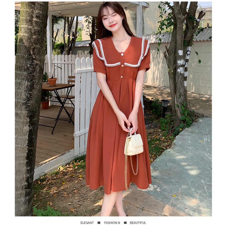 Đầm ren PERTY mỏng chiết eo thời trang mùa hè xinh xắn cho nữ