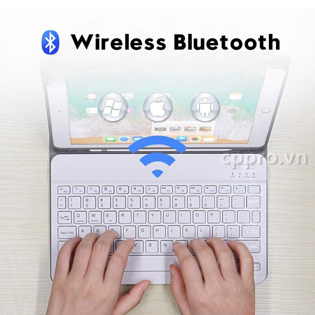 Bao da bàn phím IPad 9.7 2017/ 2018  Bluetooth rời tiện dụng