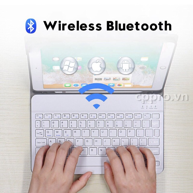 Bao da bàn phím IPad 9.7 2017/ 2018 ( Gen 6 ) Bluetooth rời tiện dụng