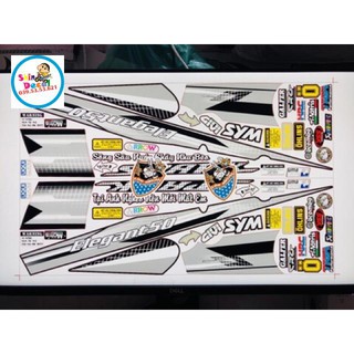 Tem rời elegant spark bạc đen