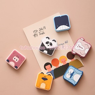 Nam châm dán hít dính tủ lạnh để tranh trí chất liệu silicone hình động vật dễ thương đáng yêu