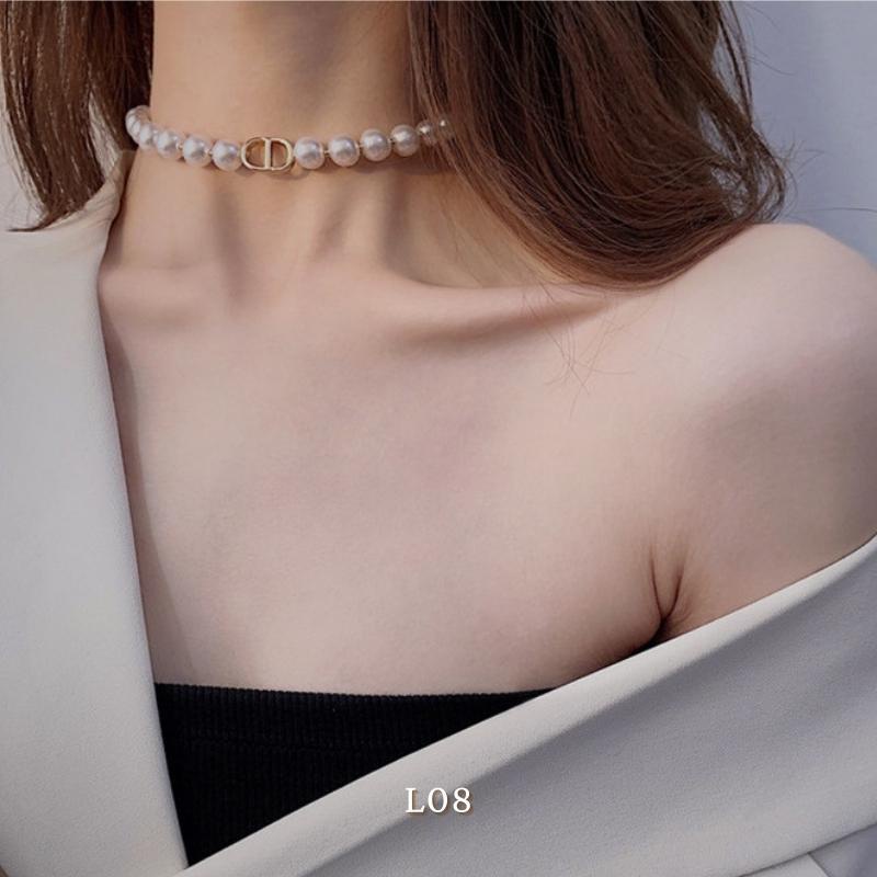 Vòng cổ ngọc trai nhân tạo hottrend phong cách hiện đại ANNIE L08