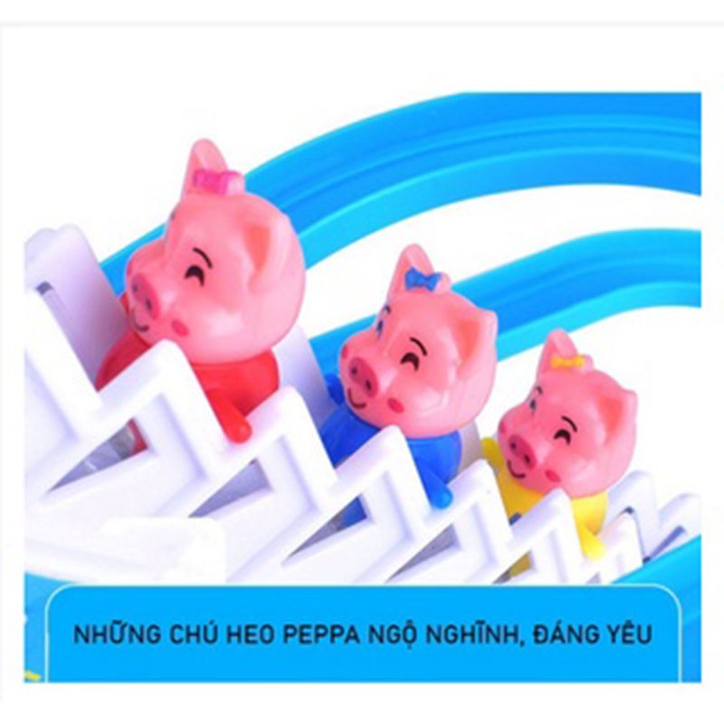 Đồ Chơi Heo Peppa, Heo Con Leo Cầu Thang Ngộ Nghĩnh Có Âm Nhạc Và Đèn, Đồ Chơi Trẻ Em