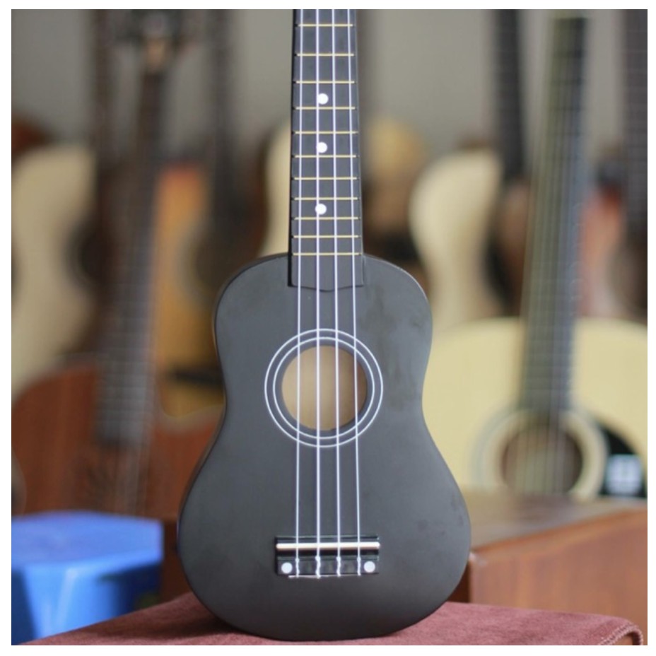 Đàn Ukulele Soprano Tặng Kèm Bao Da, Máy Lên Dây Tuner và Capo - Hàng Sẵn Giao Ngay