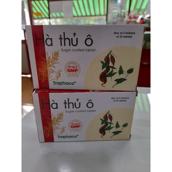 Hà Thủ Ô Traphaco(viên uống đen tóc).Hộp 5 vỉ×20 viên