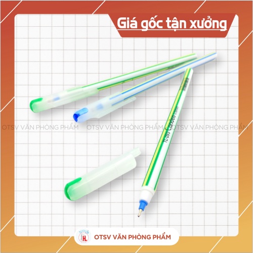 Bút nến THIÊN LONG, bút bi CANDEE đầu bi 0.6mm TL093 mực xanh, đen, mực đều cầm êm chắc chắn hàng chính hãng cao cấp