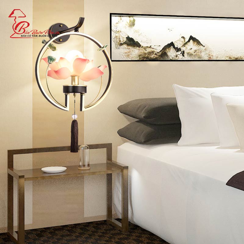 Đèn Gắn Tường Trang Trí GIÁ BUÔN Kiểu Dáng Hoa Sen Mang Phong Cách Hiện Đại Chất Liệu Thép Sơn Tĩnh Điện Cao Cấp