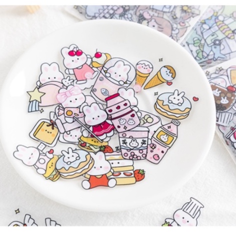 [Hàng mới] Sticker RosyPosy trang trí sổ tay - Sticker hoạt hình Mini đáng yêu