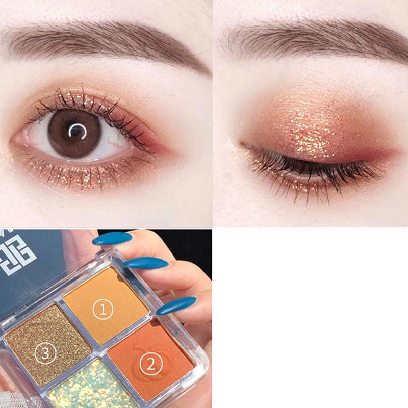 Bảng Phấn Mắt 4 Màu Ánh Ngọc Trai Tự Nhiên Không Thấm Nước TSLM1 CRD