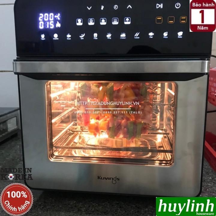 Nồi chiên không dầu Hàn Quốc Kuvings KAF-200B - 14.5 lít - 11 chức năng - Hàng chính hãng Hàn Quốc