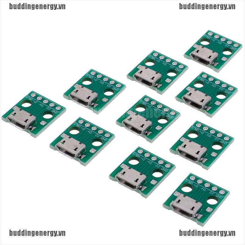 Set 10 Bảng Mạch Chuyển Đổi Micro Usb Sang 5P Dip Chuyên Dụng