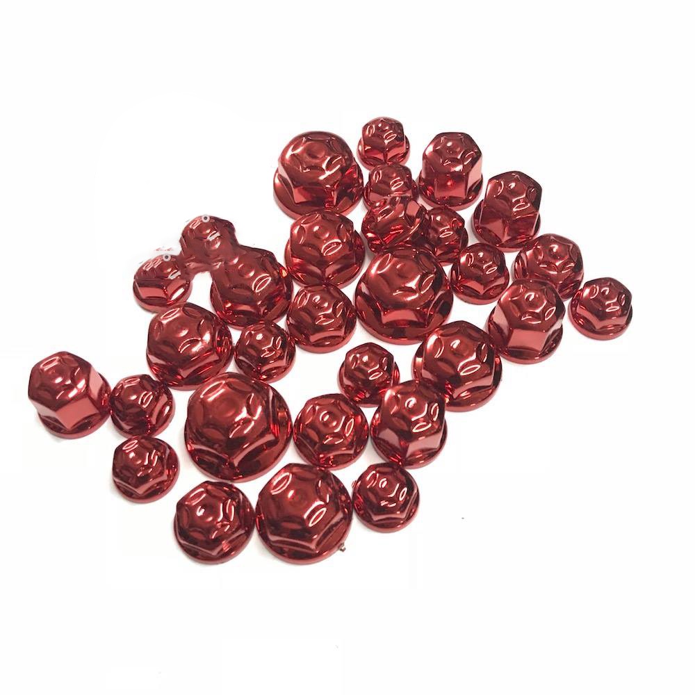 Chụp ốc titan 7 màu 1 vỉ 28-30 con lắp cho tất cả các dòng xe xanh đỏ vàng gắn nhiều vị trí trên xe