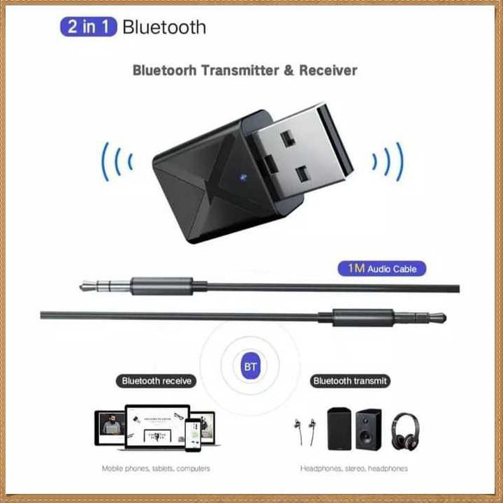 Bộ Chuyển Đổi Âm Thanh Bluetooth 5.0 2 Trong 1 Tx Rx