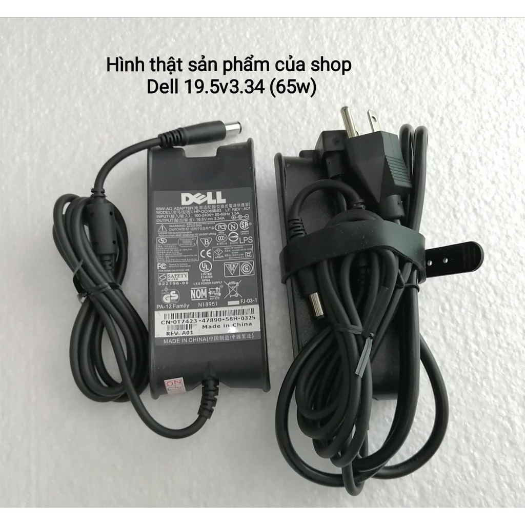 Sạc Laptop Dell 19.5V 4.62A (90w) Chân Kim To Chính Hãng E6320 E6420 E6430 E6520 E7440 3442 3543