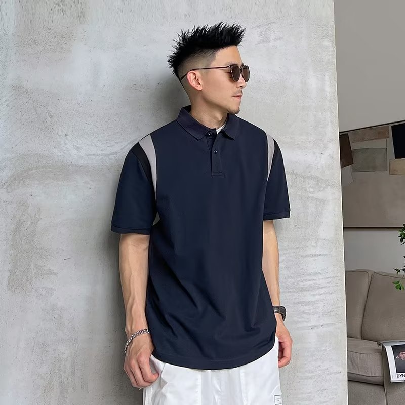 Áo Thun polo Tay Ngắn Dáng Rộng Phong Cách Hàn Quốc Thời Trang Mùa Hè 4 Màu Sắc Cho Nam Giới Có Size M-2XL