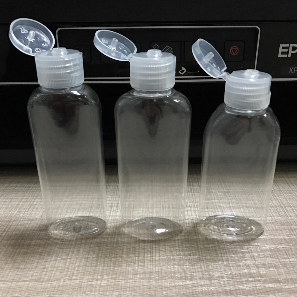 Chai chiết Nhựa PET Nắp Bật Chiết Mỹ Phẩm, Dung Dịch, Nước Rửa Tay Tiện Lợi 30ML/50ML/100ML CCC26