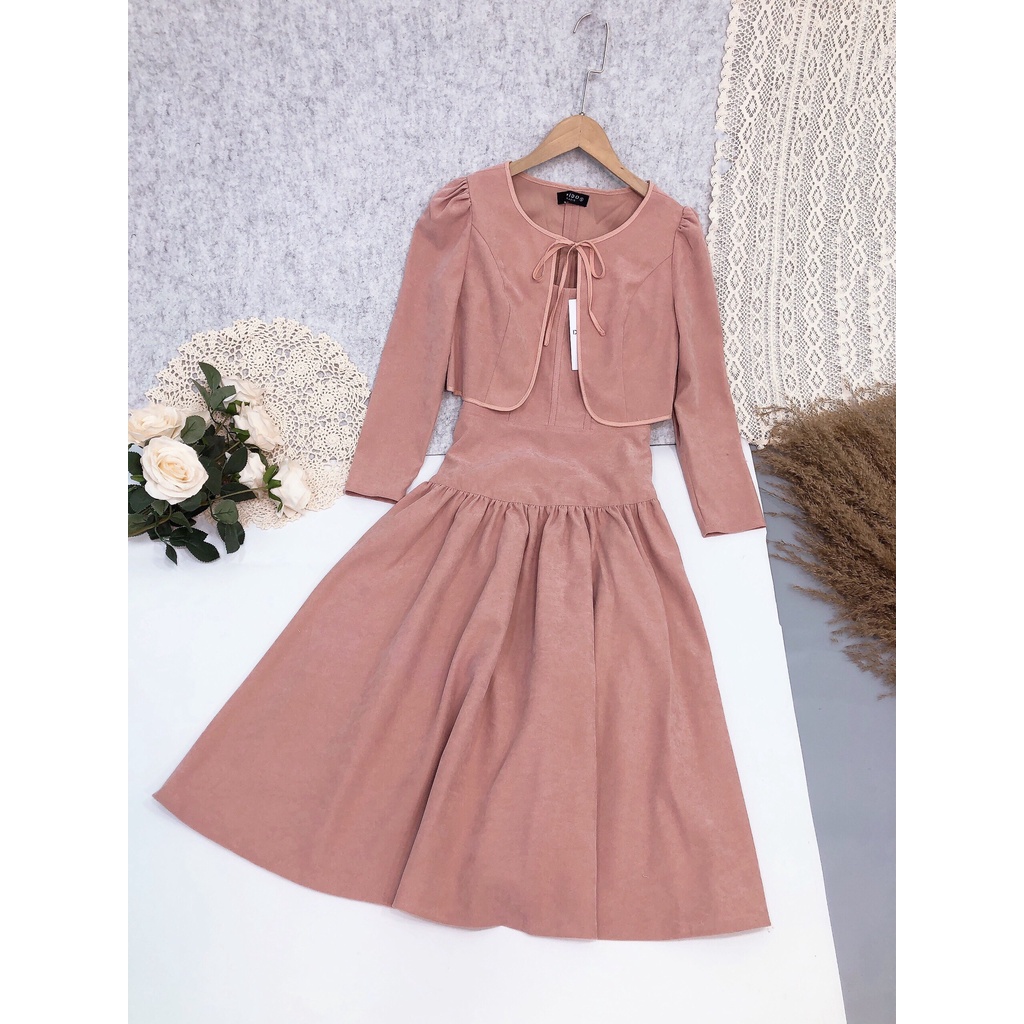 Set đầm nhung cao cấp - Hàng hãng dư cực đẹp