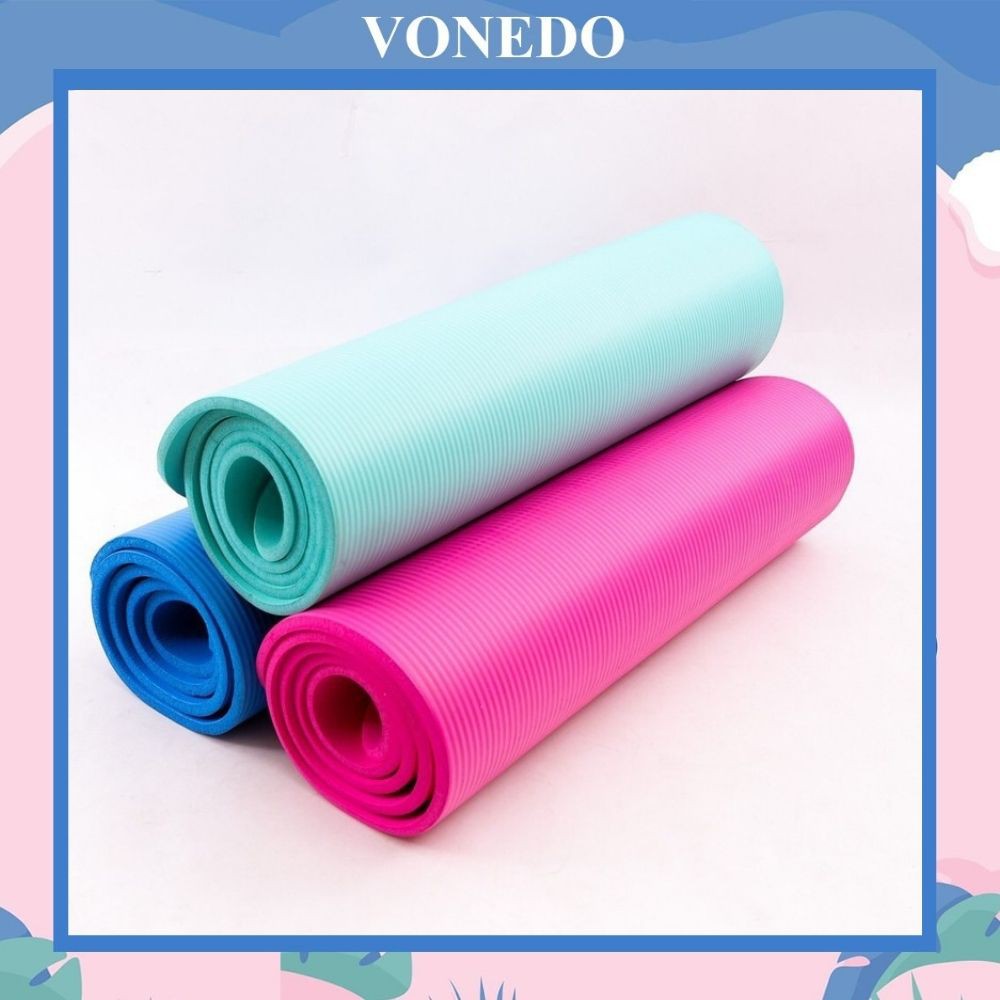 Thảm Tập Yoga Vonedo Tại Nhà 10mm Dày Dặn Cao Cấp T10