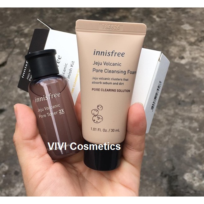 BỘ KIT Innisfree Jeju Volcanic Pore Finish KIT (2 sản phẩm)