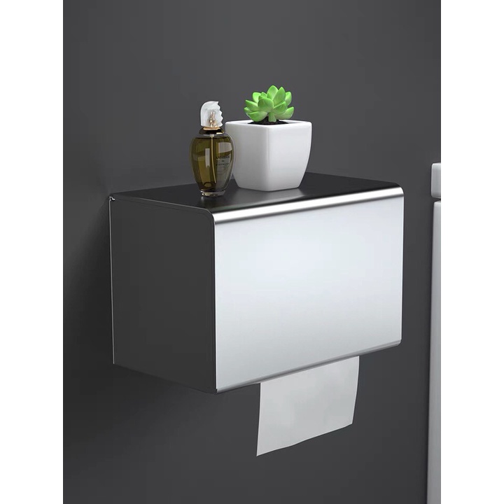 Hộp Đựng Giấy Hộp Giấy Vệ Sinh Nhà Tắm Hộp Giấy Inox Siêu Bền Chống Thấm Nước Mẫu Mới Titan Store