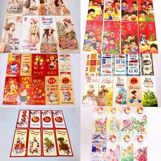 Bộ 50 bao lì xì tết  đủ mẫu