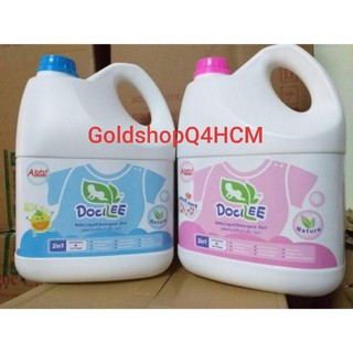 (HCM, HSD 2023) Nước giặt xả Docilee 2in1 cho bé 3000ml Thái Lan