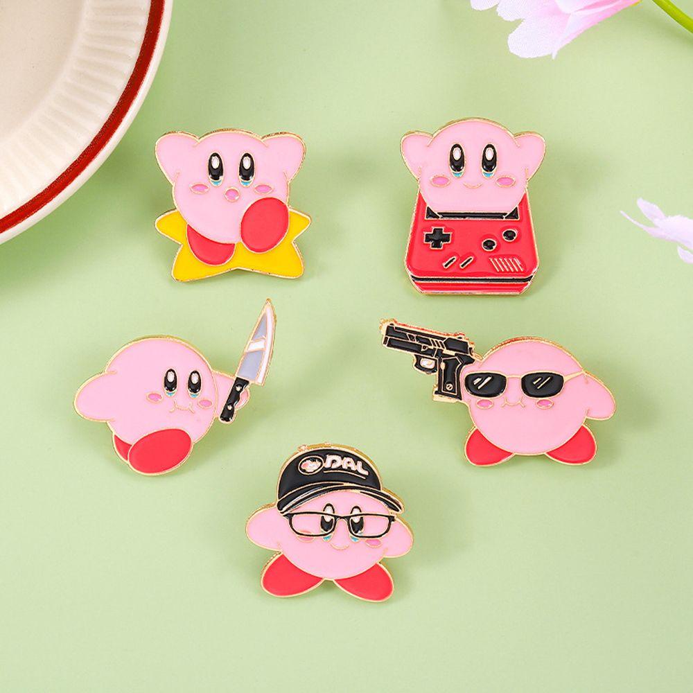 Huy Hiệu Cài Áo Hình Kirby Hoạt Hình 1 Kirby Dễ Thương