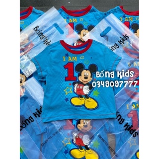 Áo Pull Bé Trai Mickey Sinh Nhật Số 1-2-3-4