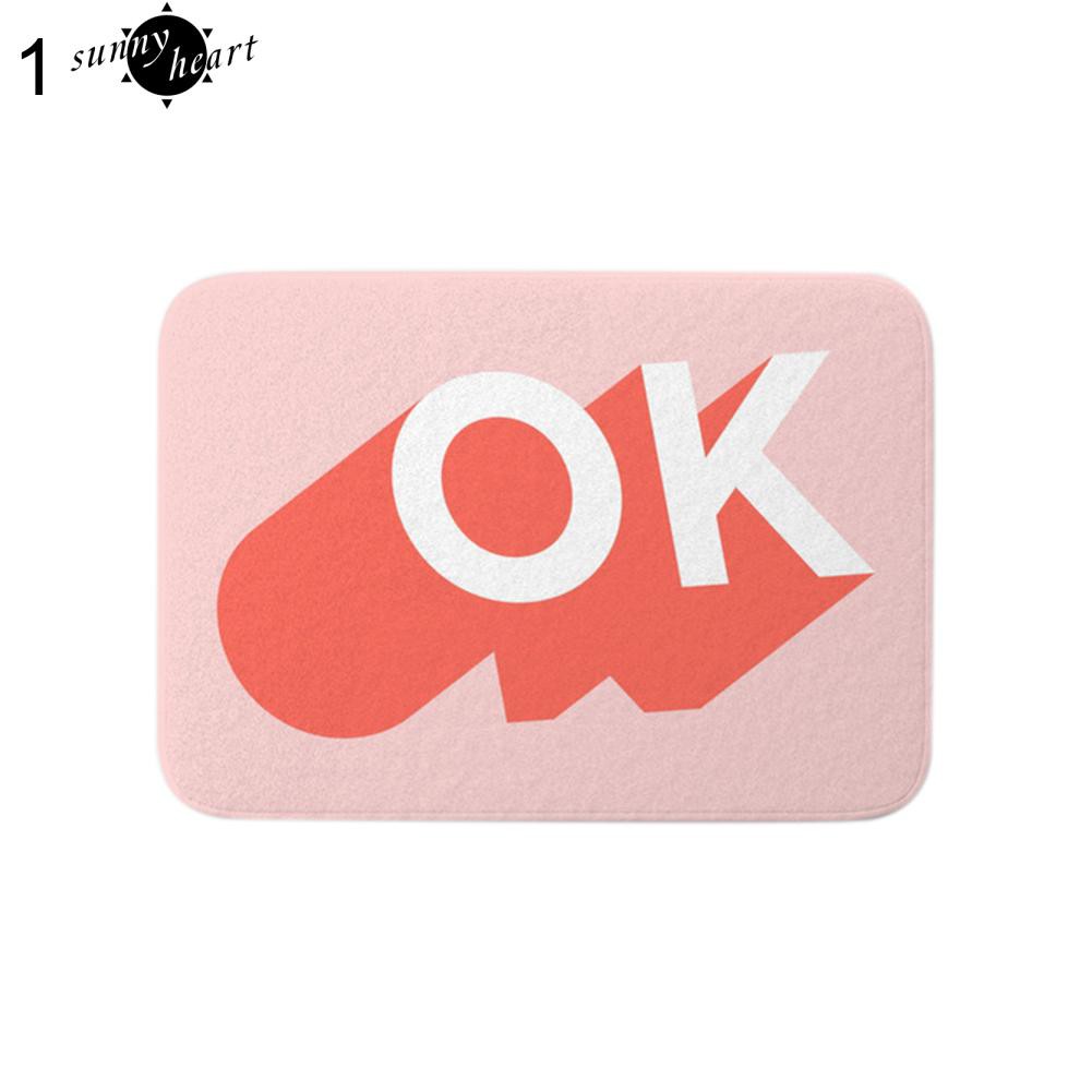 Thảm để cửa chống trượt họa tiết đá cẩm thạch/chữ hiện đại cho trang trí nhà