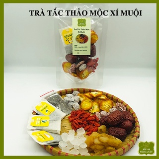 3 - 5 set trà tắc thảo mộc xí muội mộc lam