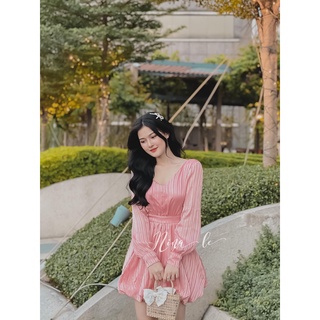 Đầm dự tiệc hở lưng 2 màu sang chảnh vải lụa kim tuyến hàng may vải may 2 lớp