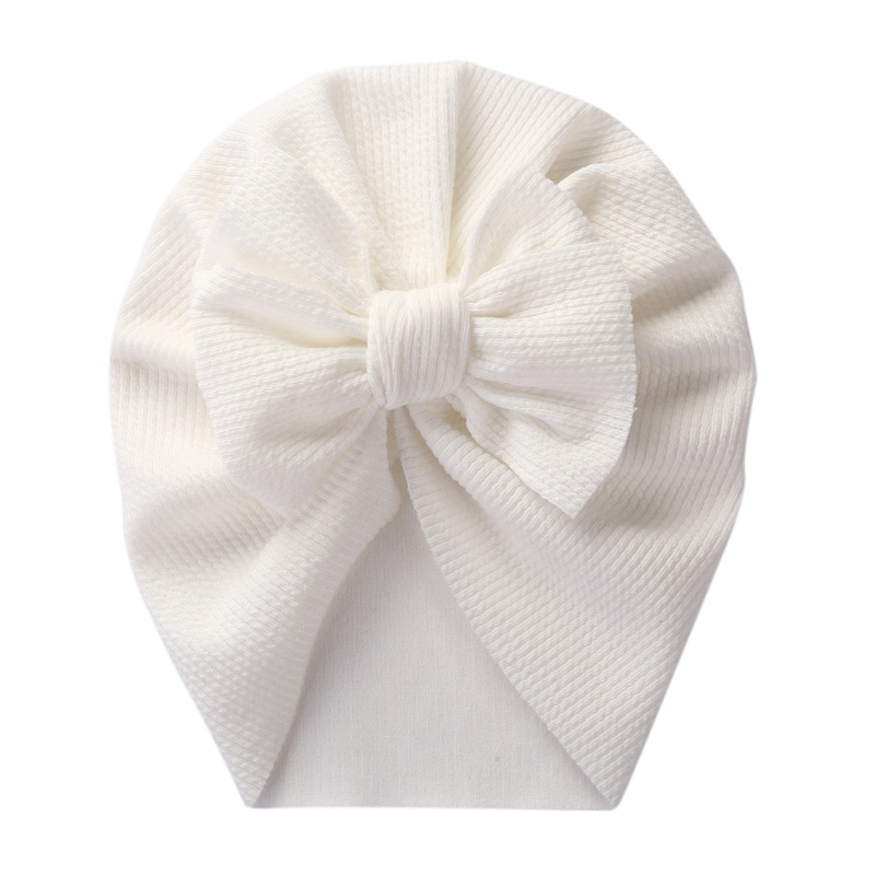 Mũ Trùm Đầu Bằng Cotton Mềm Mại Màu Trơn Thắt Nơ In Họa Tiết Hoa Cho Bé Sơ Sinh