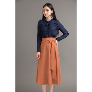 Áo sơ mi dài tay nơ cổ - 20Again