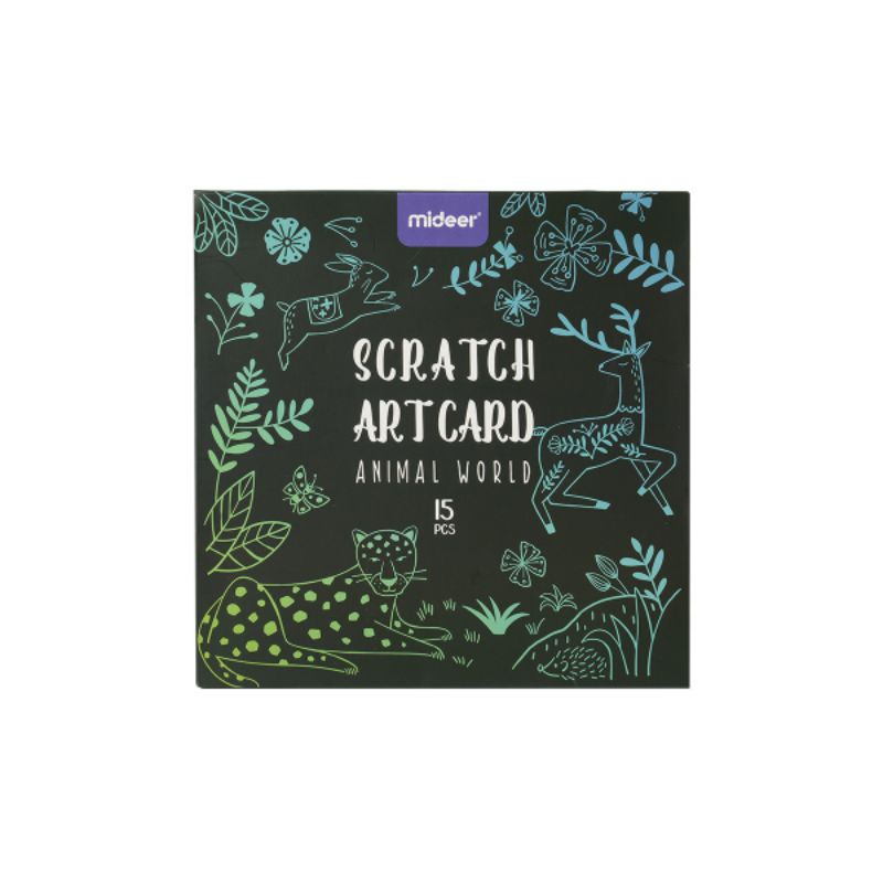 Thẻ cào Mideer chủ đề động vật