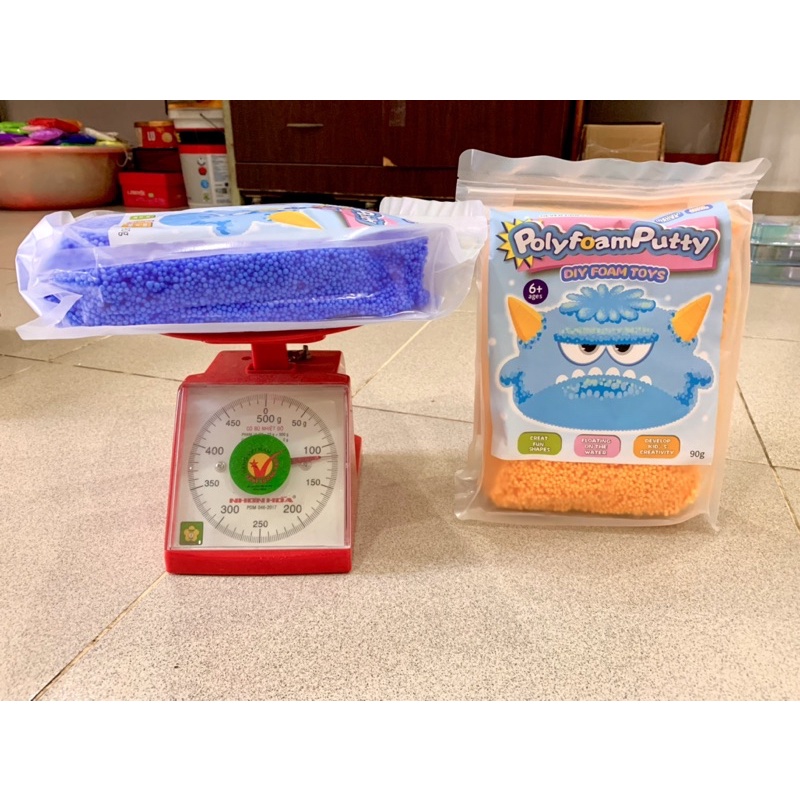 Đất sét xốp PUTTY POLYFAOM - Slime bọt biển ngọc trai 7 màu